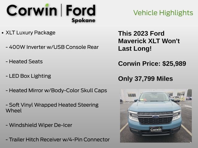 Used 2023 Ford Maverick XLT w/ Equipment Group 300A Standard image 6