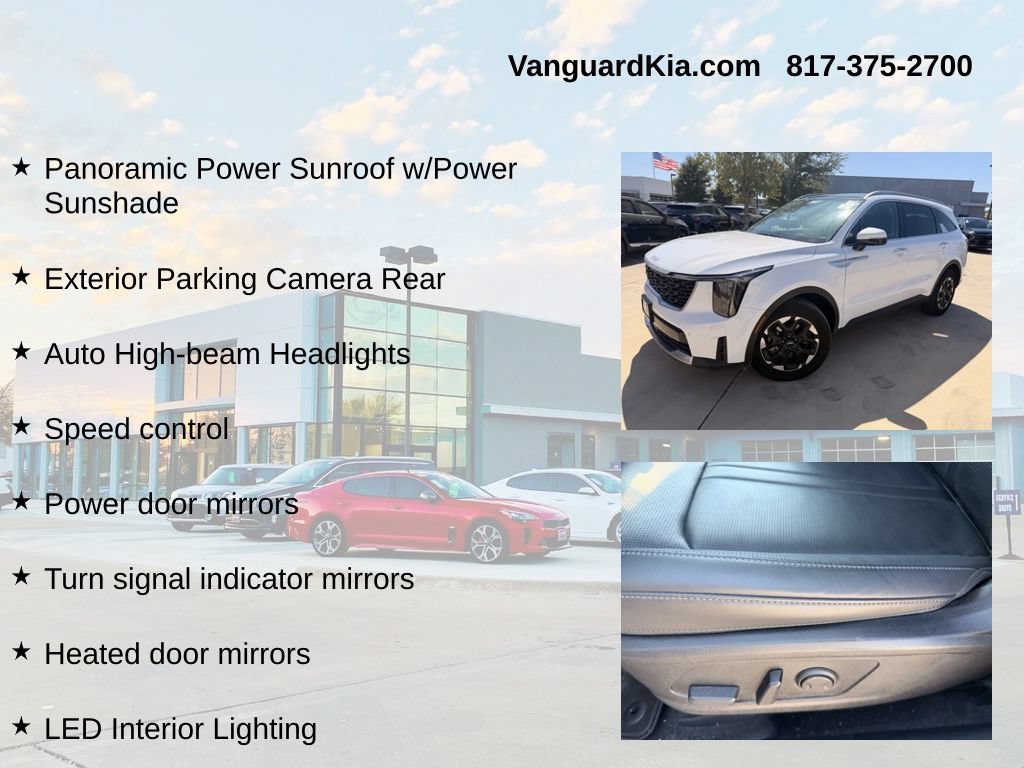 Certified 2025 Kia Sorento S w/ Panoramic Sunroof Package FWD image 12