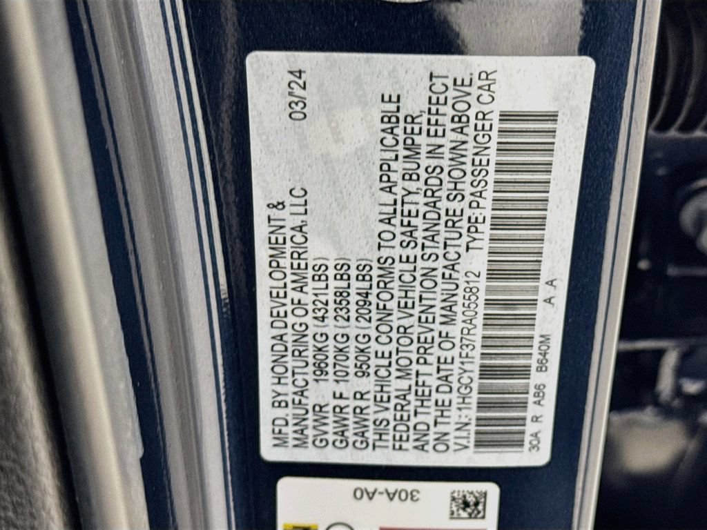 Used 2024 Honda Accord EX image 39
