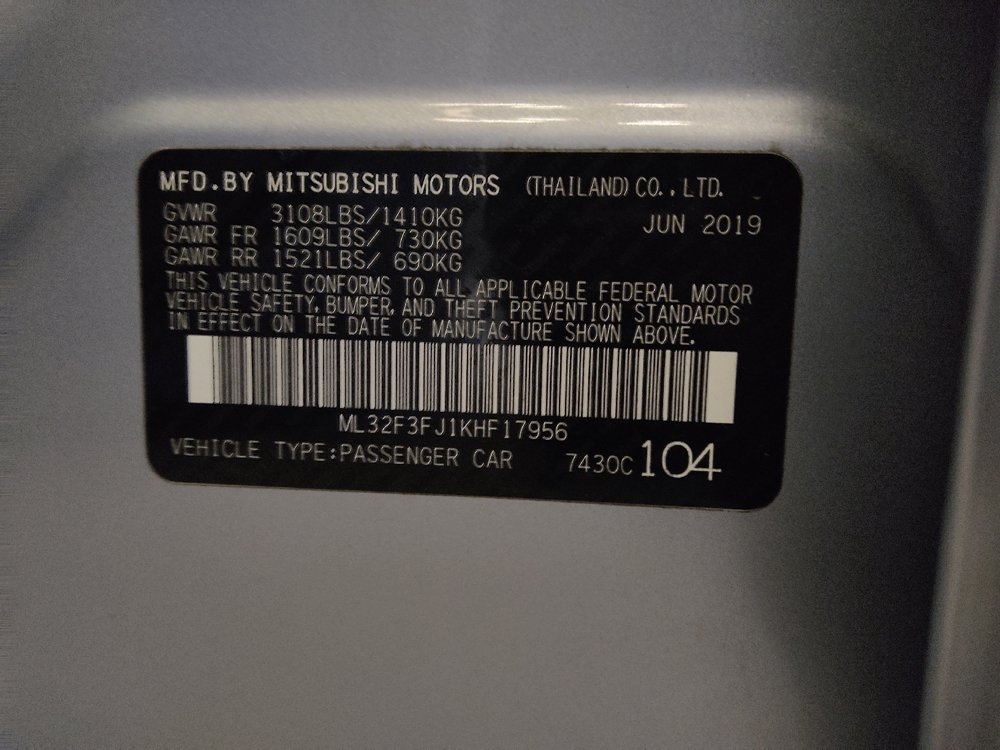 Used 2019 Mitsubishi Mirage G4 ES FWD image 33