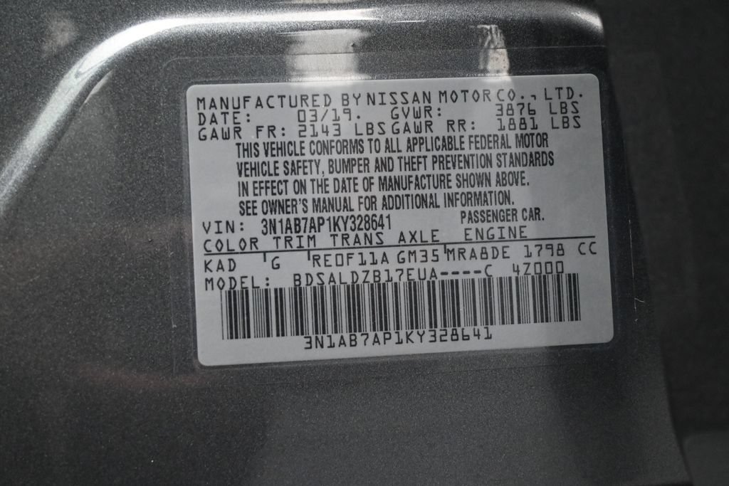 Used 2019 Nissan Sentra SV FWD image 15