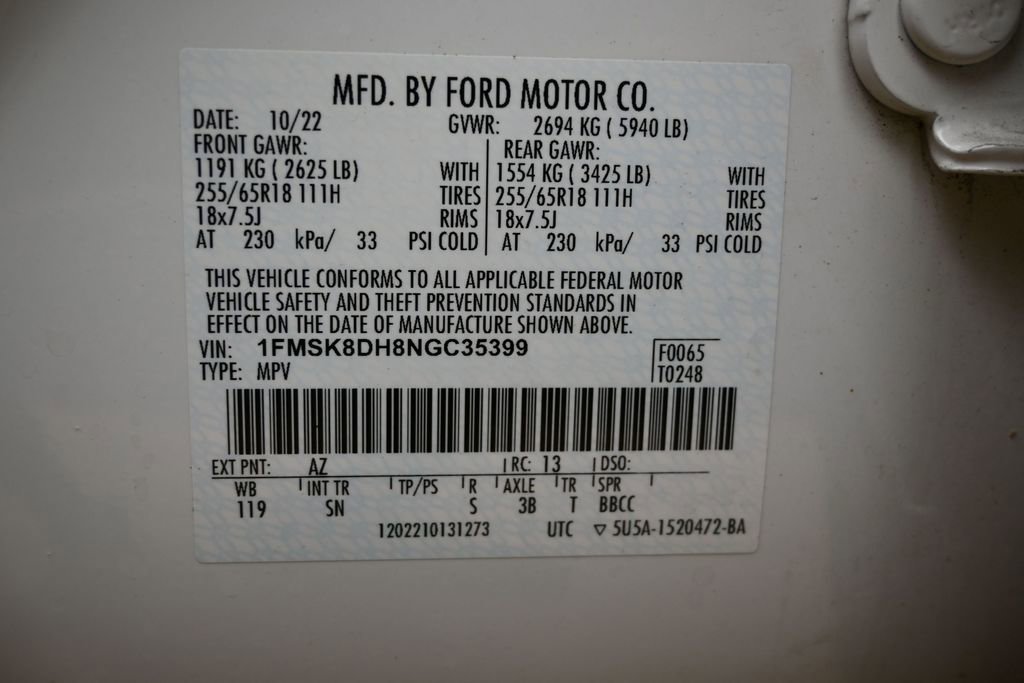Used 2022 Ford Explorer XLT w/ Equipment Group 202A AWD/4WD image 41