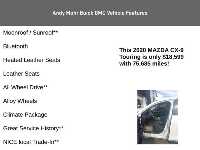 Used 2020 MAZDA CX-9 Touring w/ Touring Premium Package image 4