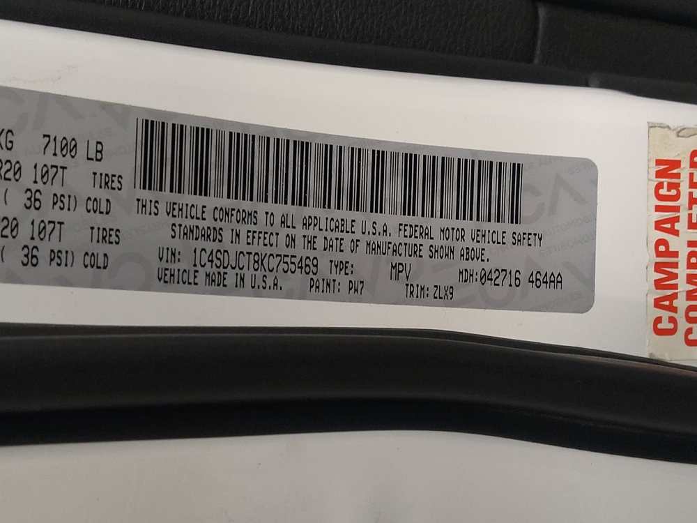 Used 2019 Dodge Durango R/T w/ Technology Group image 33