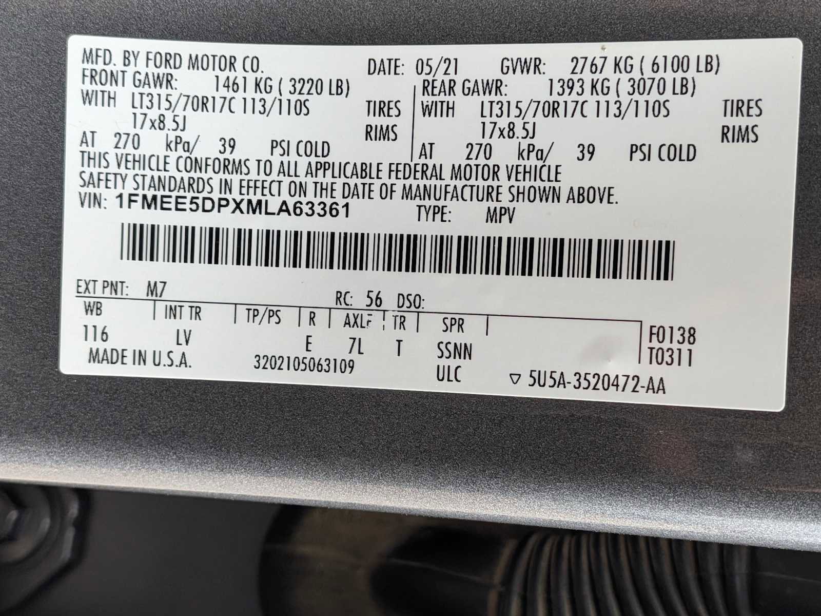 Used 2021 Ford Bronco Big Bend w/ Sasquatch Package AWD/4WD image 34