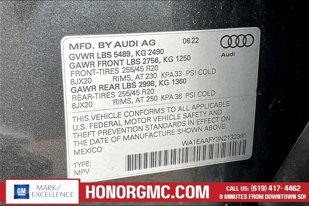 Used 2022 Audi Q5 2.0T Premium Plus AWD/4WD image 19