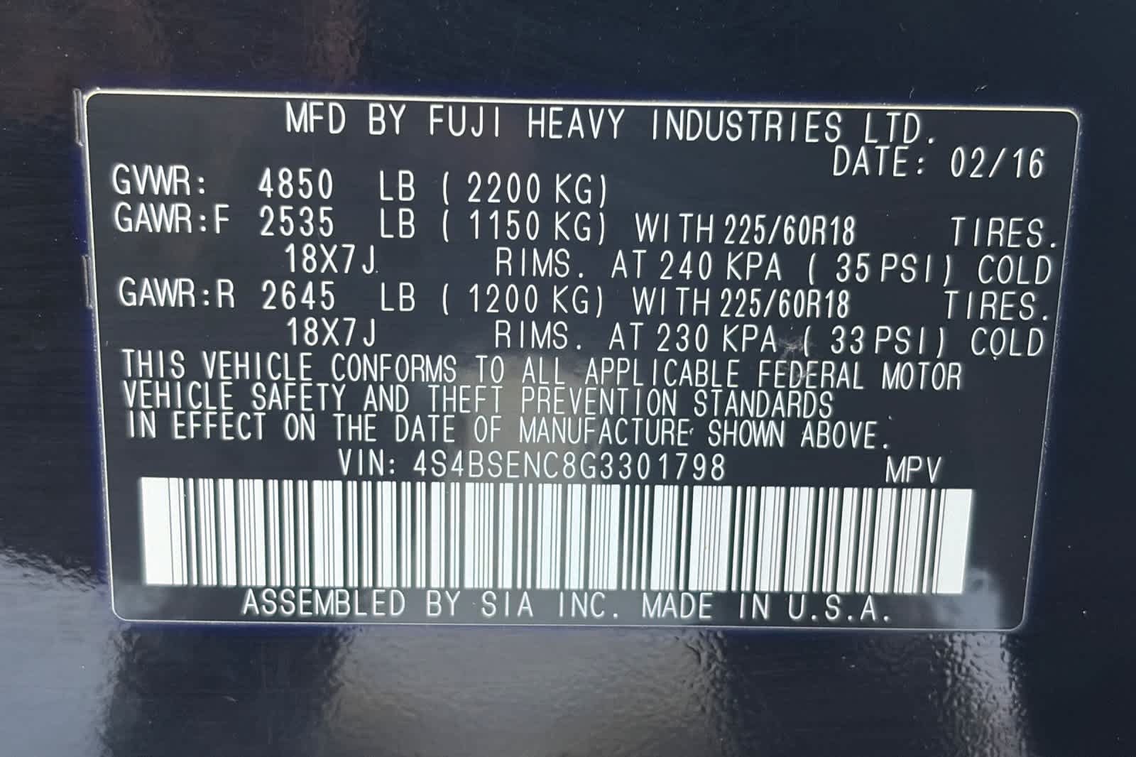 Used 2016 Subaru Outback 3.6R Limited AWD/4WD image 33