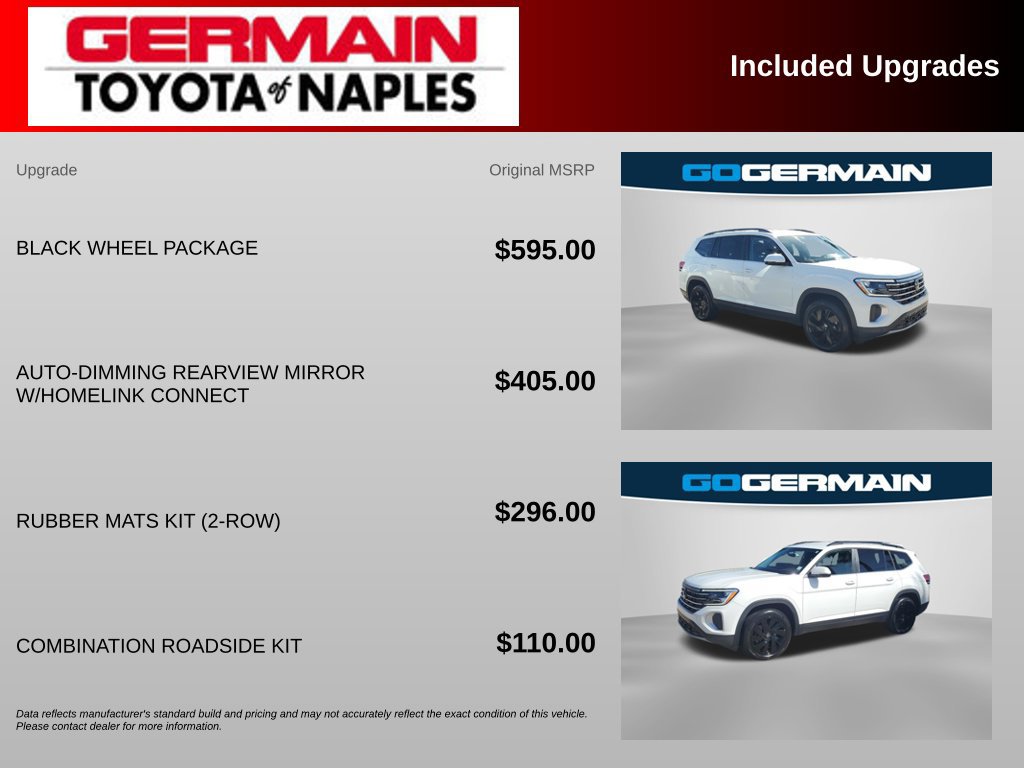 Used 2025 Volkswagen Atlas SE w/ Black Wheel Package FWD image 5