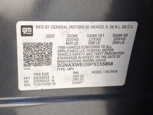 Certified 2023 Chevrolet Equinox RS w/ RS Leather Package image 35