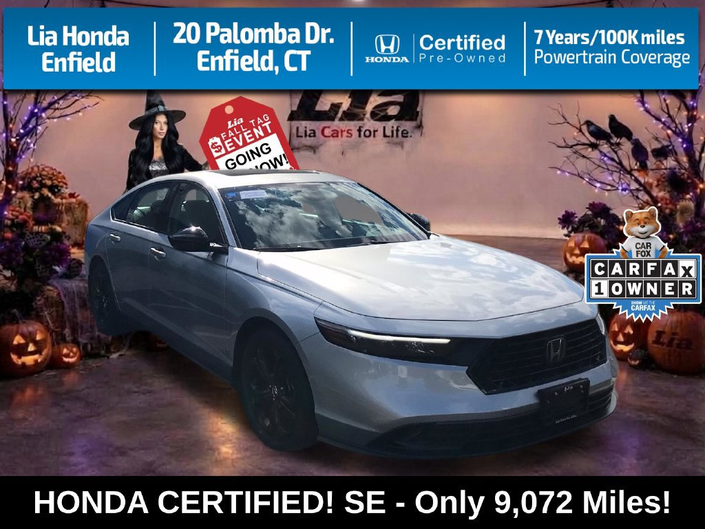Certified 2025 Honda Accord SE