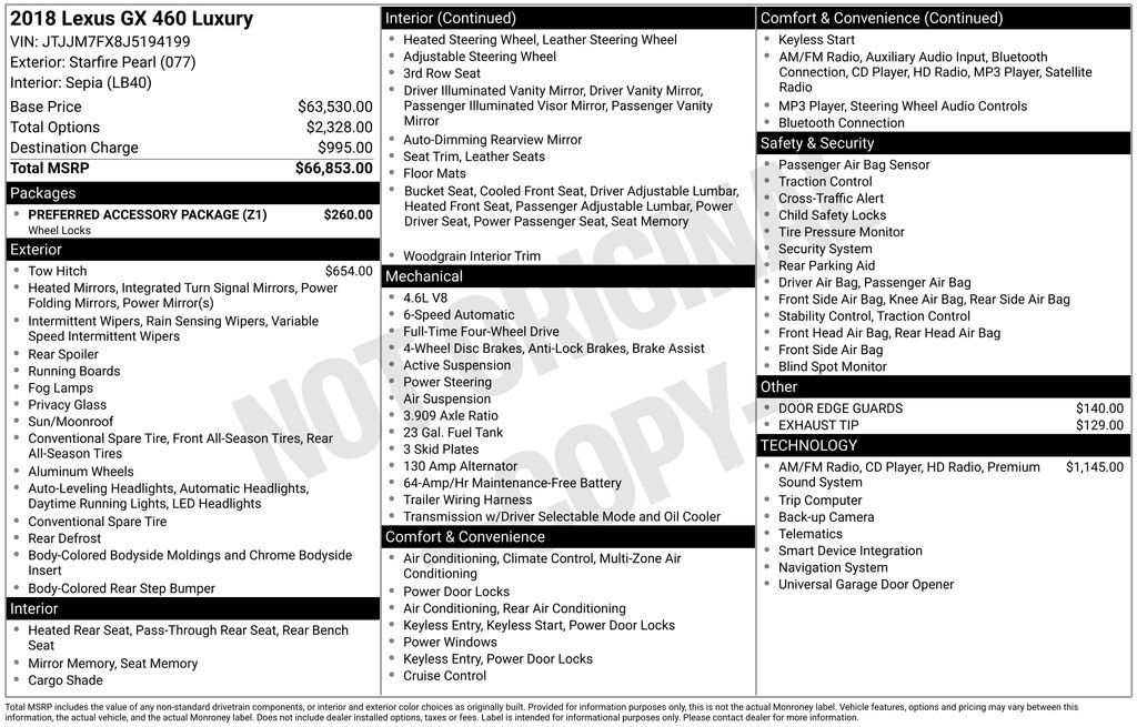 Used 2018 Lexus GX 460 Luxury w/ Preferred Accessory Package image 5