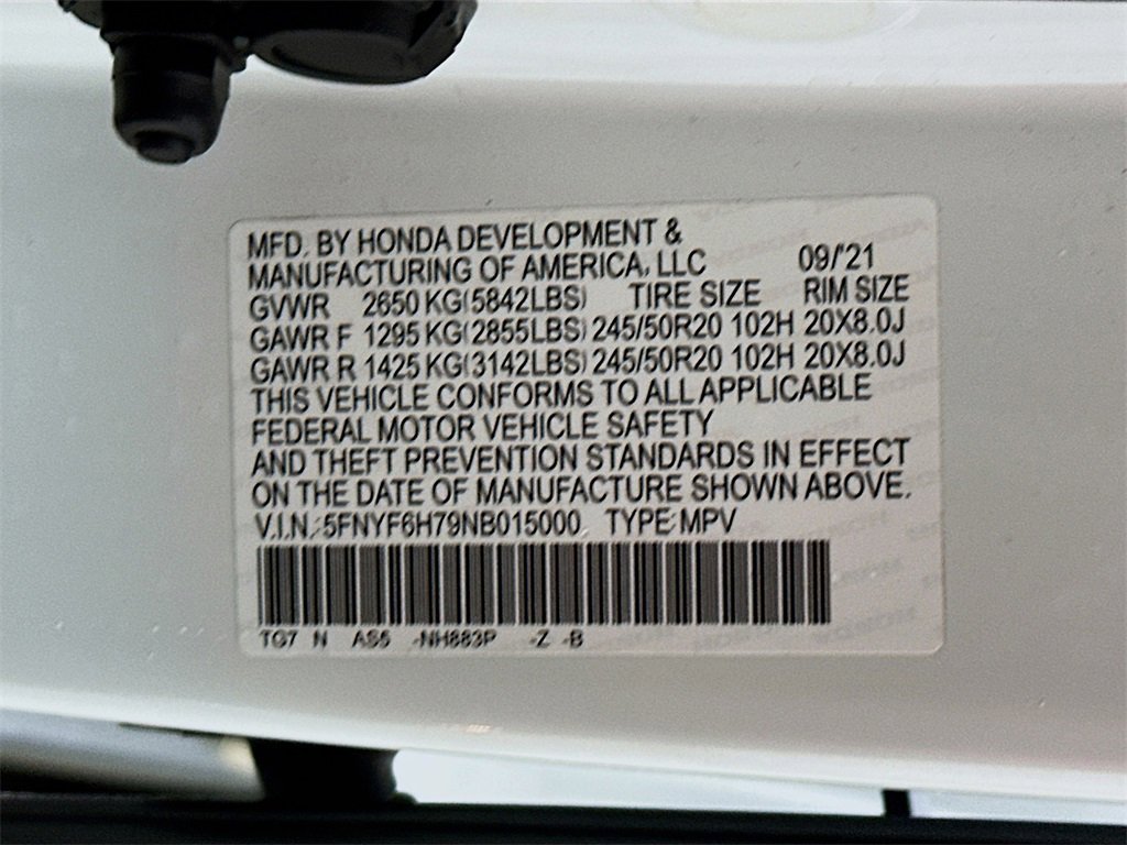 Certified 2022 Honda Pilot Black Edition image 27