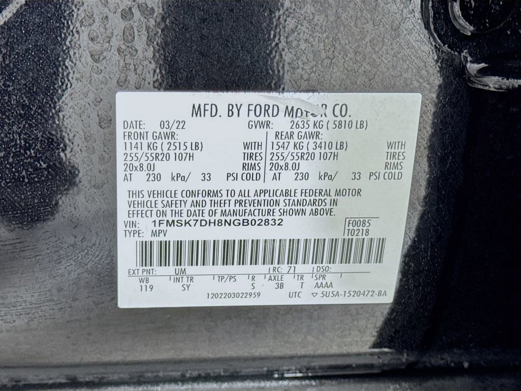 Used 2022 Ford Explorer XLT w/ Equipment Group 202A image 44