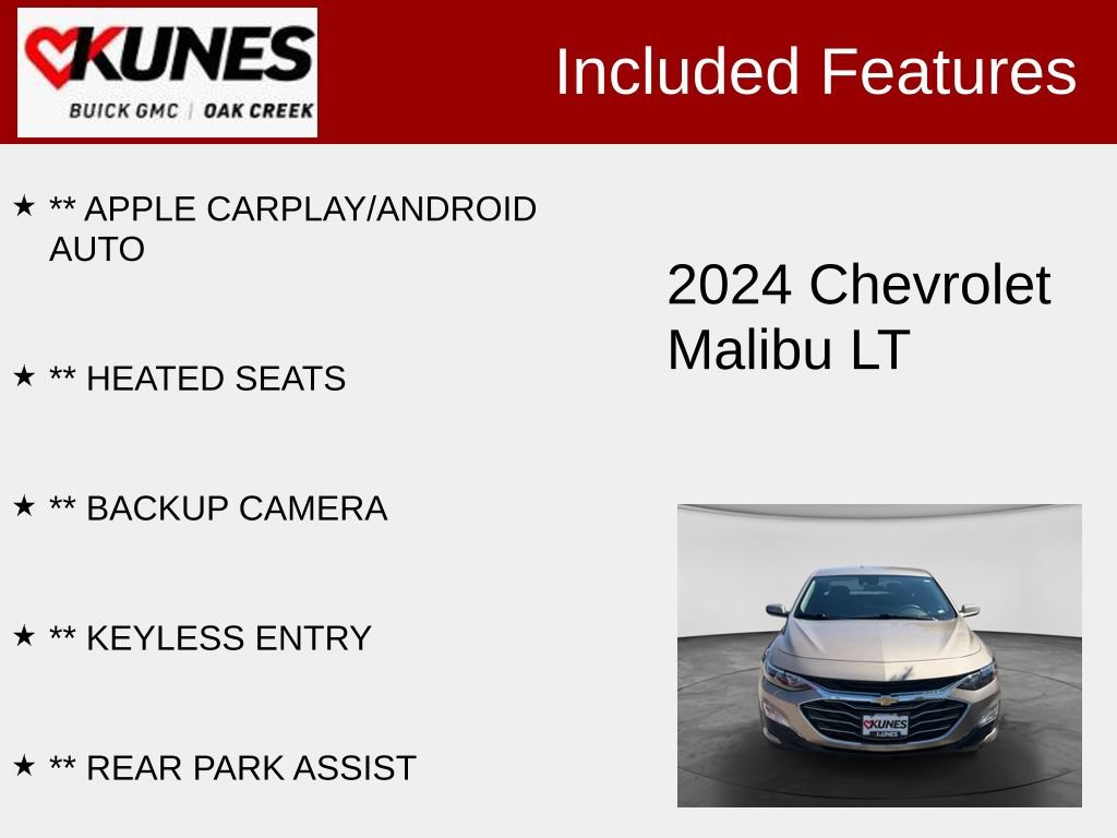 Used 2024 Chevrolet Malibu LT FWD image 2