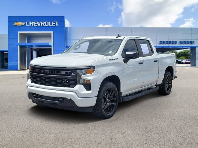 Certified 2024 Chevrolet Silverado 1500 Custom w/ Turbomax Blackout Package AWD/4WD image 2