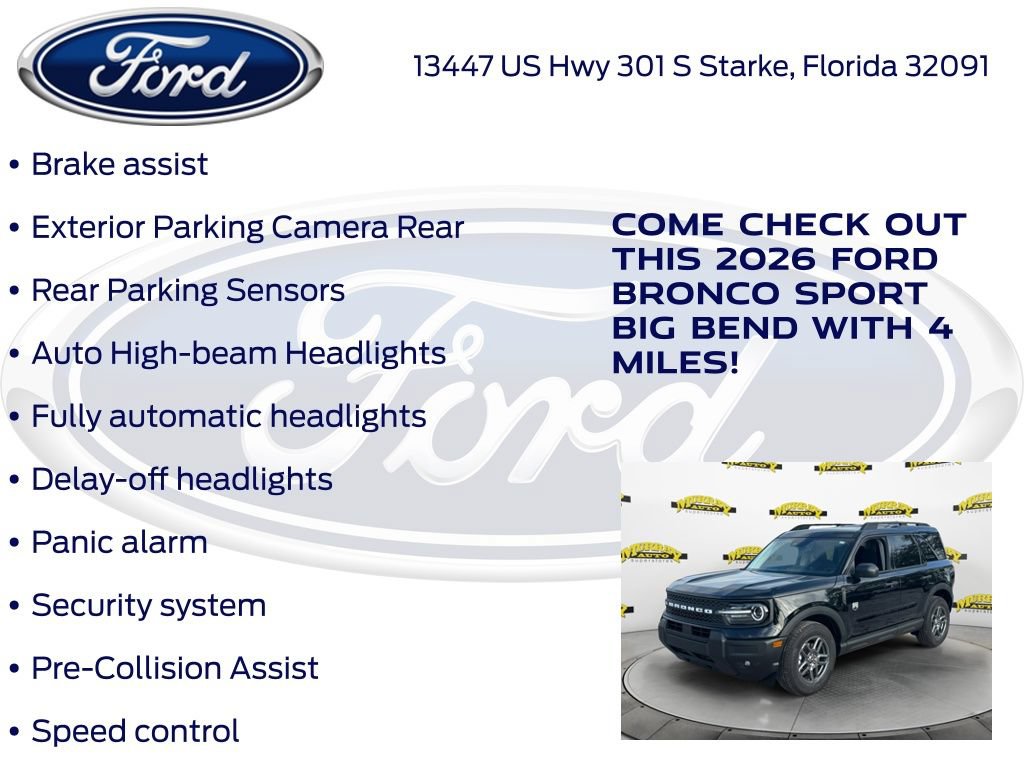 New 2026 Ford Bronco Sport Big Bend w/ Convenience Package AWD/4WD image 30