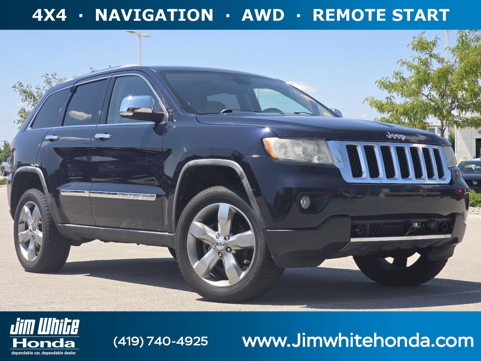 Used 2011 Jeep Grand Cherokee Overland w/ Mopar Chrome Edition Group AWD/4WD image 1