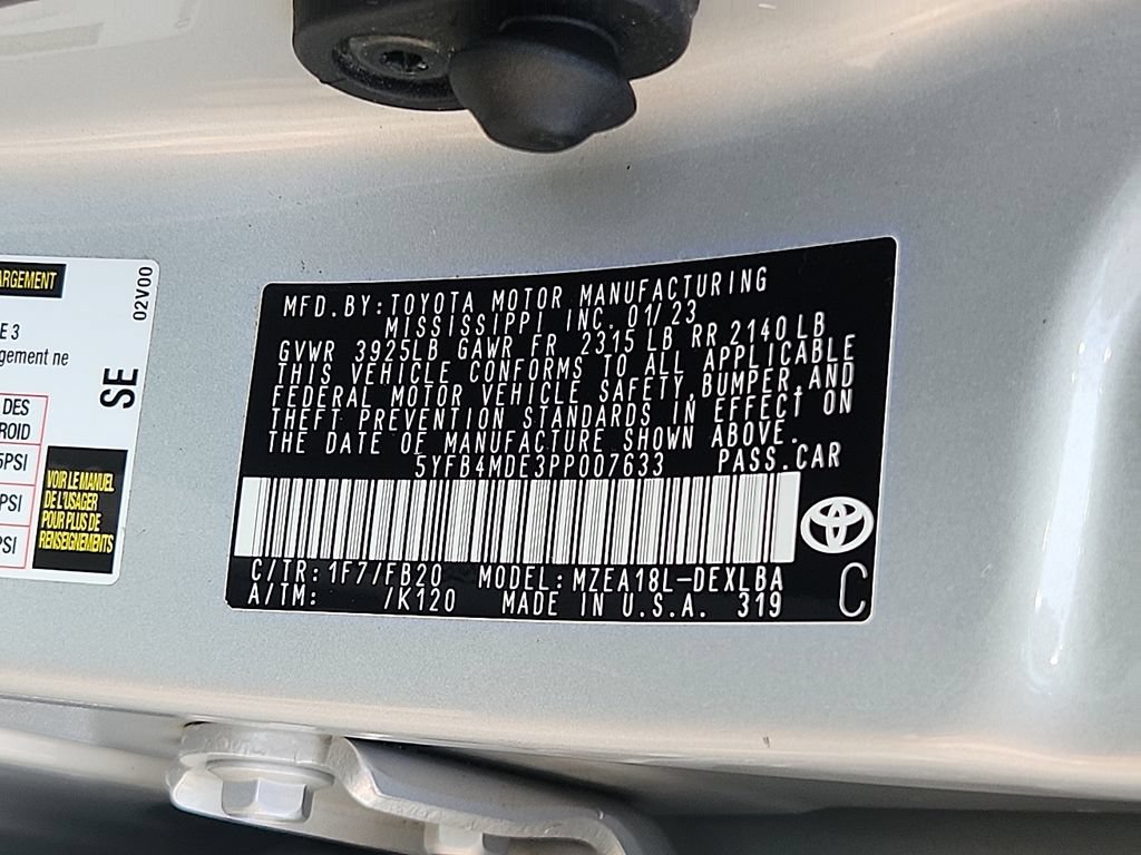 Used 2023 Toyota Corolla LE w/ Carpet Mat Package (TMS) FWD image 26