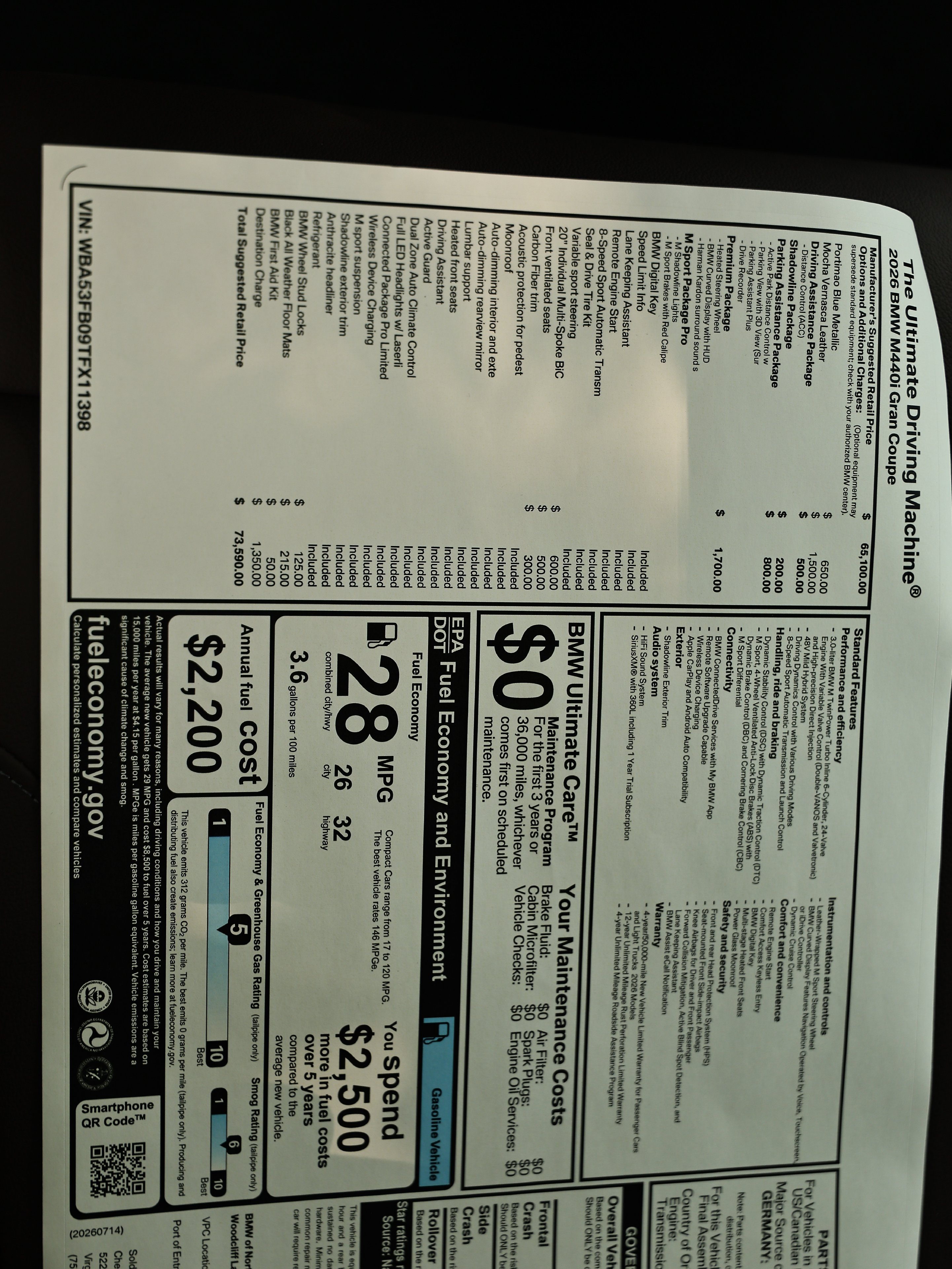 New 2026 BMW M440i w/ Premium Package RWD image 26