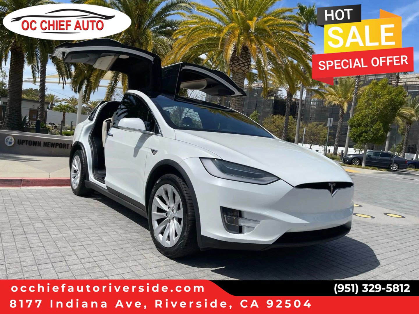 Used 2018 Tesla Model X 100D AWD/4WD image 1