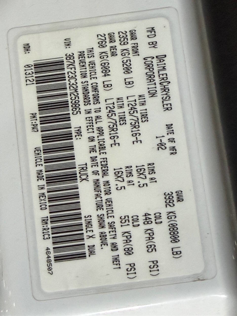 Used 2002 Dodge Ram 2500 Truck 4x4 Quad Cab image 53