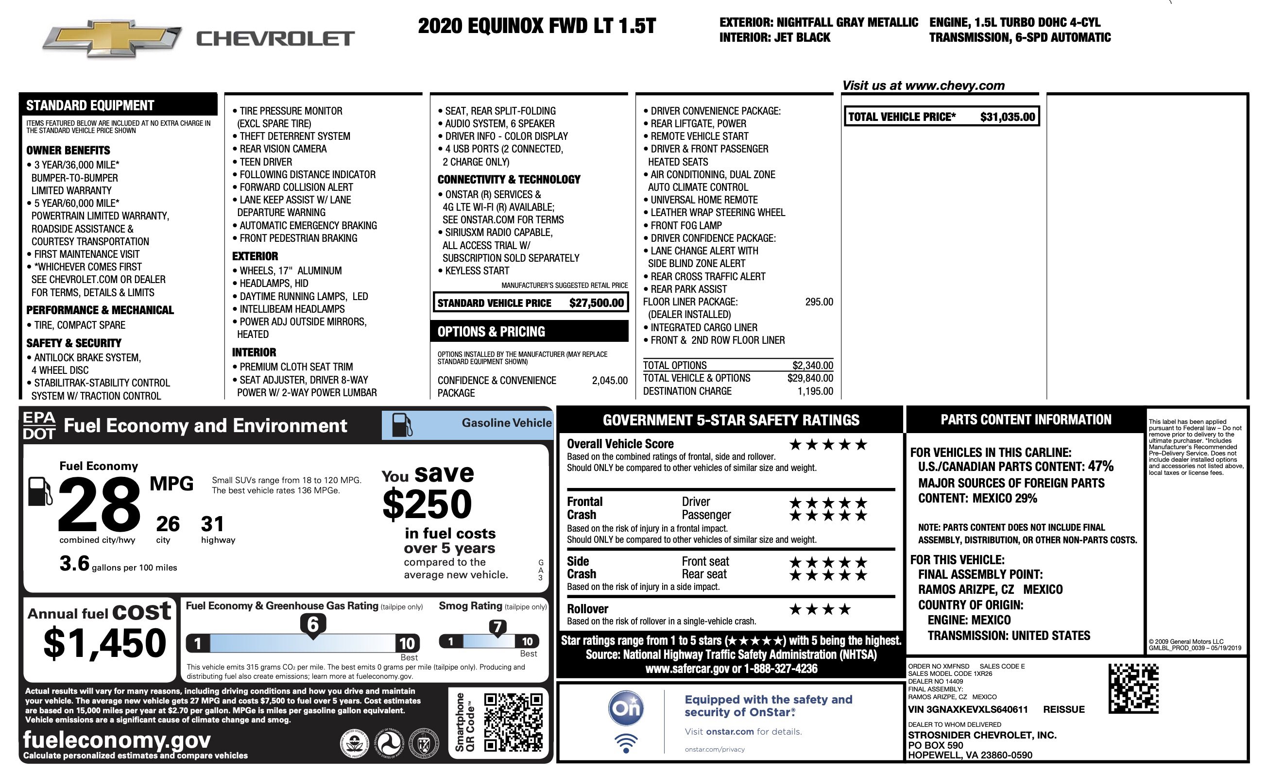 Used 2020 Chevrolet Equinox LT image 4