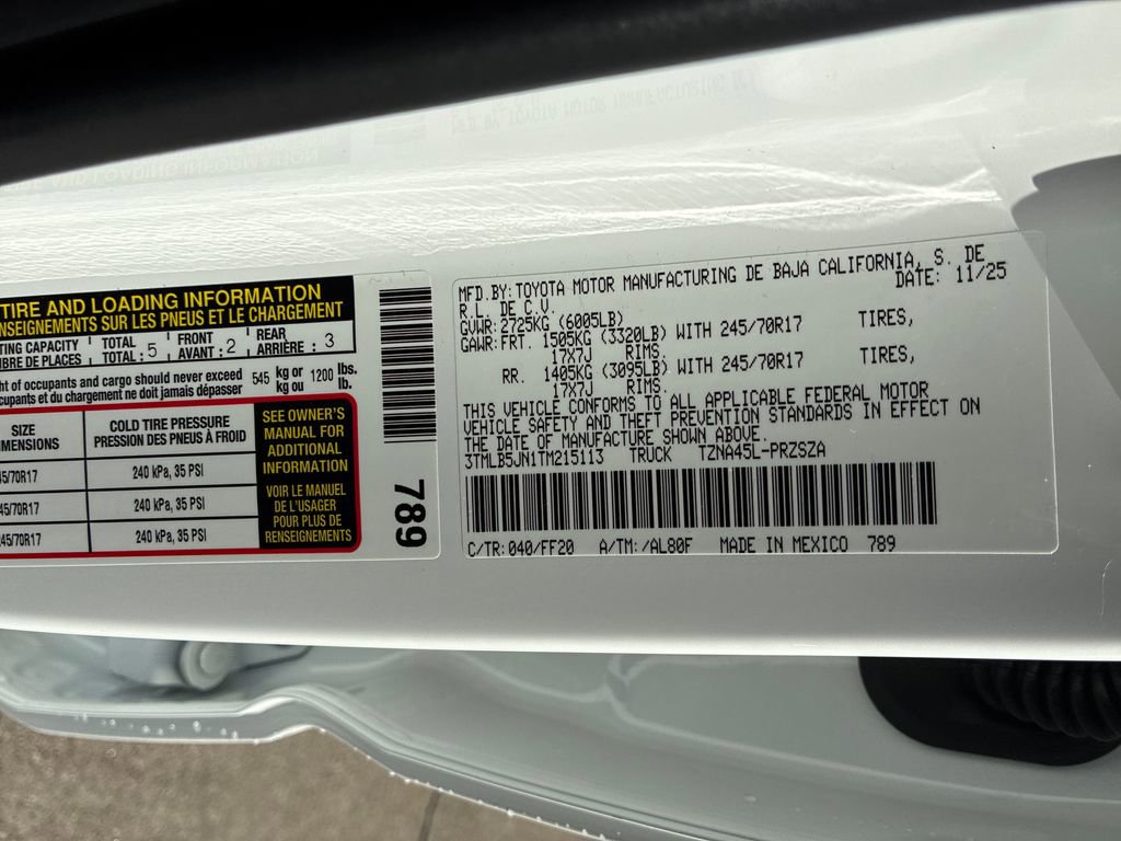 New 2026 Toyota Tacoma SR5 image 48