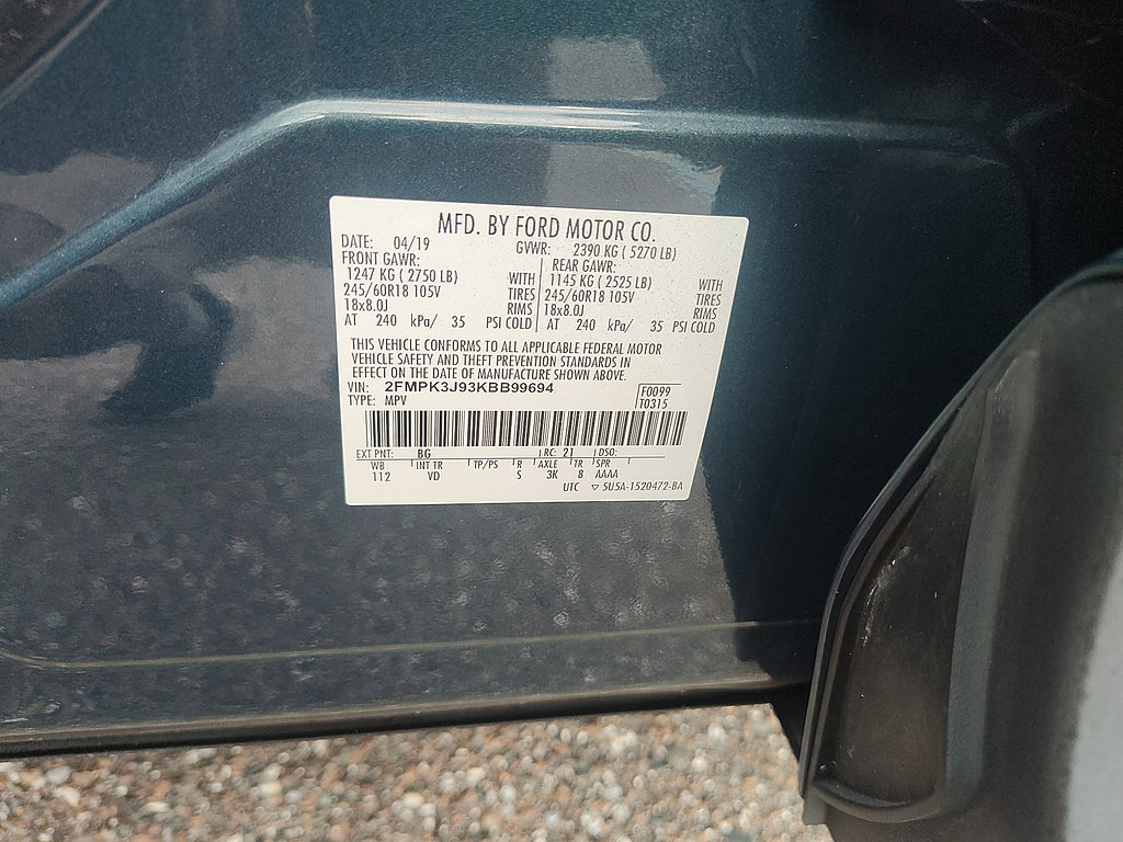 Certified 2019 Ford Edge SEL w/ Equipment Group 201A FWD image 29