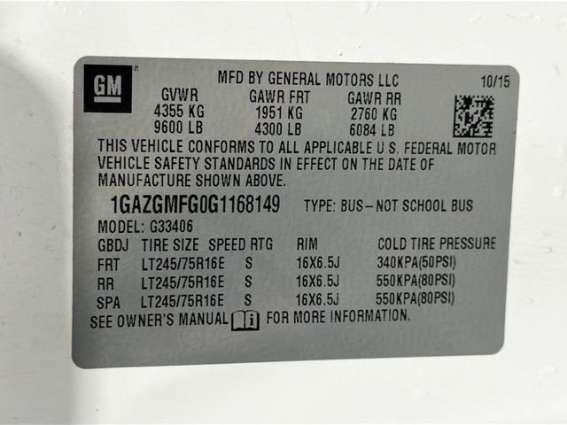 Certified 2016 Chevrolet Express 3500 LT w/ LT Preferred Equipment Group image 22