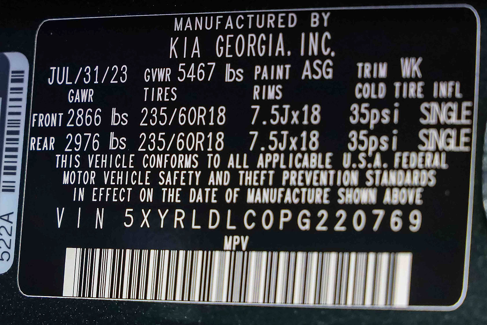 Certified 2023 Kia Sorento S AWD/4WD image 28