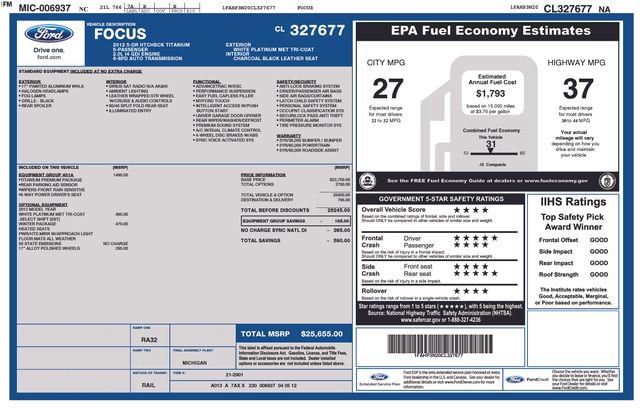 Used 2012 Ford Focus Titanium FWD image 7