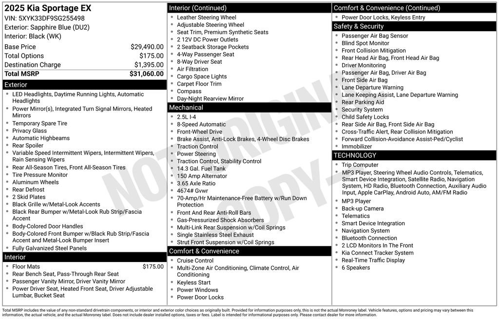 Used 2025 Kia Sportage EX FWD image 33