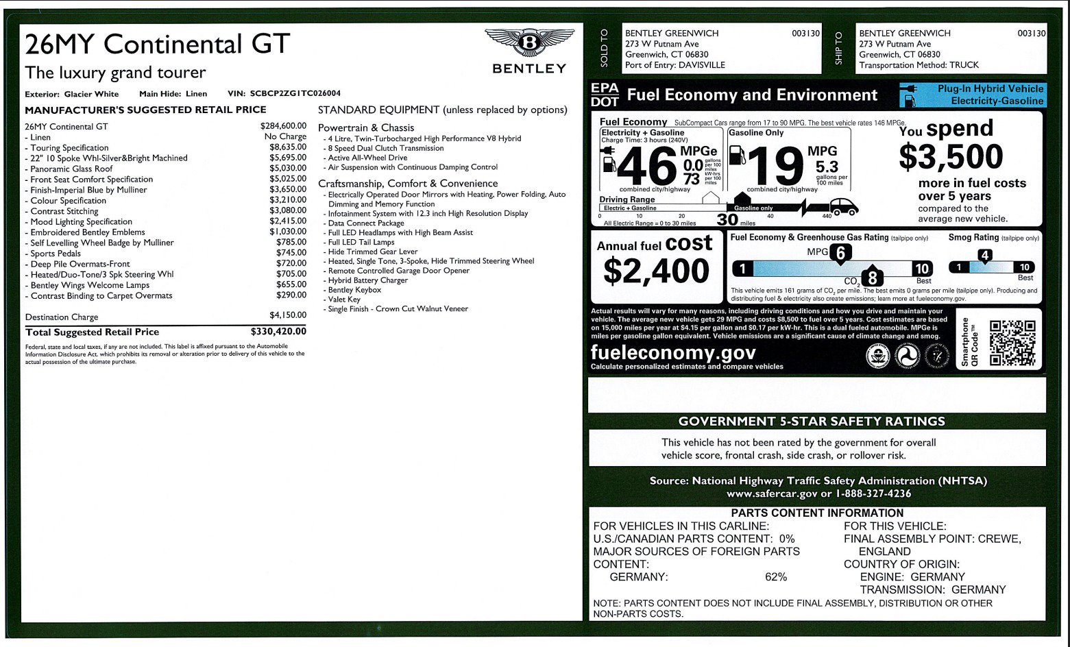 New 2026 Bentley Continental GT image 34