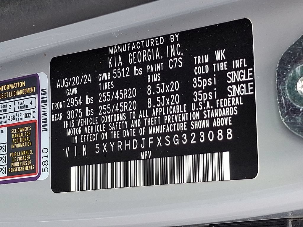 Certified 2025 Kia Sorento X-Line EX AWD/4WD image 27