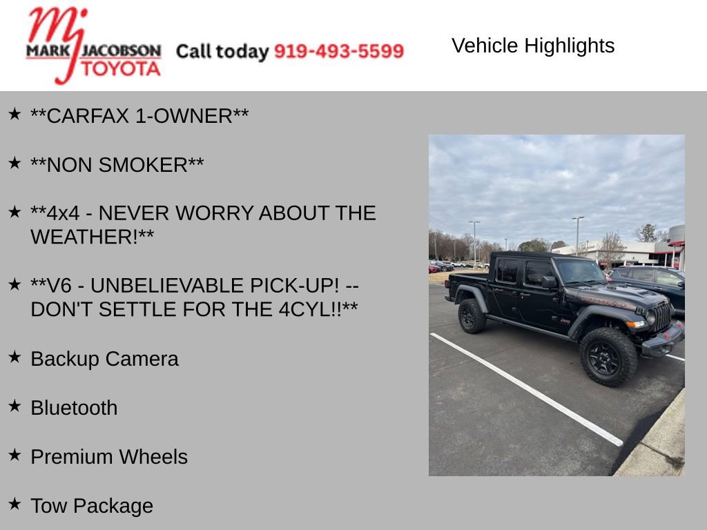 Used 2022 Jeep Gladiator Mojave w/ Cold Weather Group image 7
