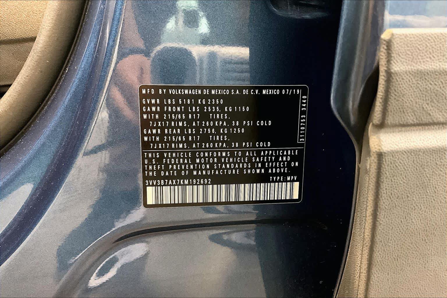 Used 2019 Volkswagen Tiguan SE w/ Panoramic Sunroof Package FWD image 33