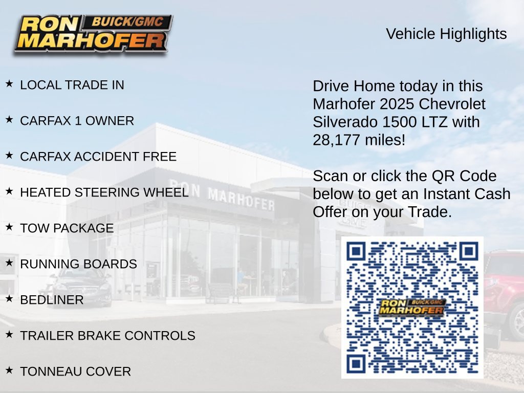 Used 2025 Chevrolet Silverado 1500 LTZ w/ LTZ Premium Package AWD/4WD image 15