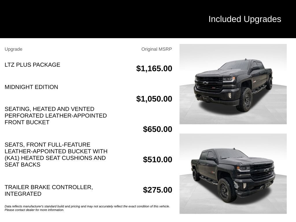 Used 2016 Chevrolet Silverado 1500 LTZ Z71 w/ LTZ Plus Package AWD/4WD image 2