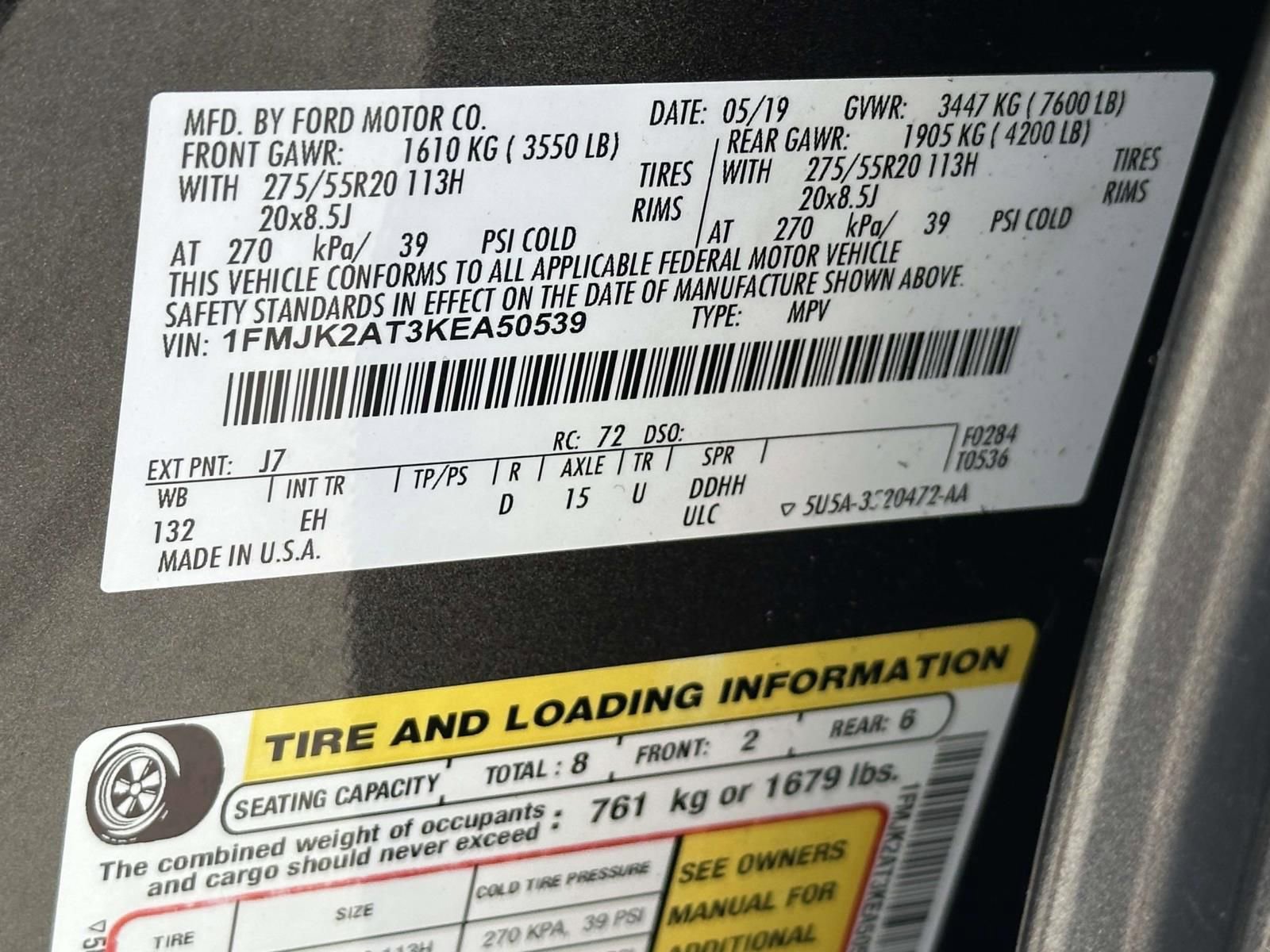 Used 2019 Ford Expedition Max Limited AWD/4WD image 30
