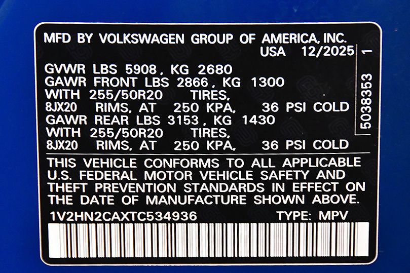 Used 2026 Volkswagen Atlas SE AWD/4WD image 15