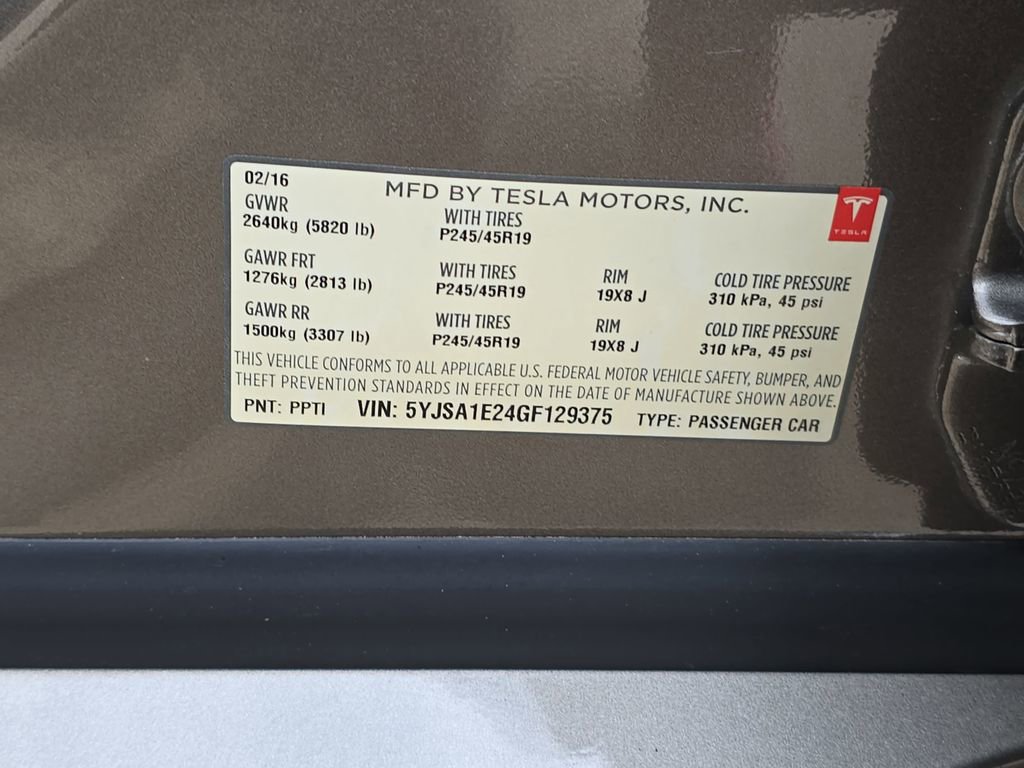 Used 2016 Tesla Model S 90D image 35