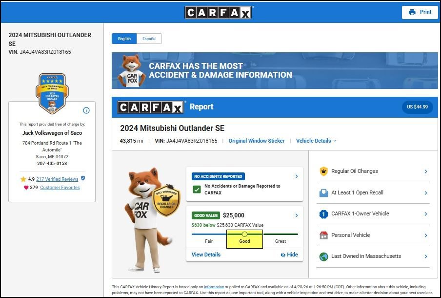 Used 2024 Mitsubishi Outlander SE Black Edition image 11