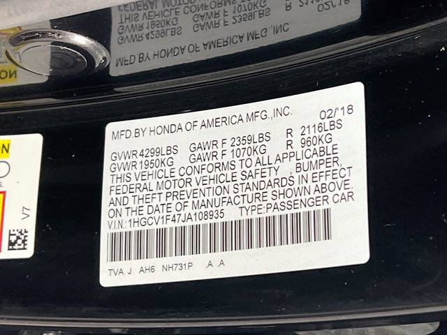 Used 2018 Honda Accord EX image 34