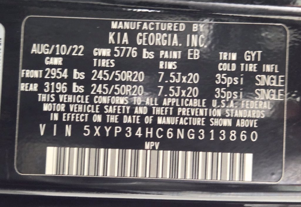 Used 2022 Kia Telluride EX w/ EX Premium Package FWD image 33