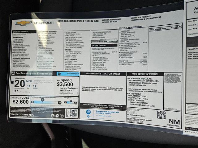 New 2025 Chevrolet Colorado W/T w/ Advanced Trailering Package image 18