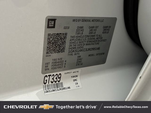 Used 2018 GMC Yukon SLE w/ Convenience Package image 38