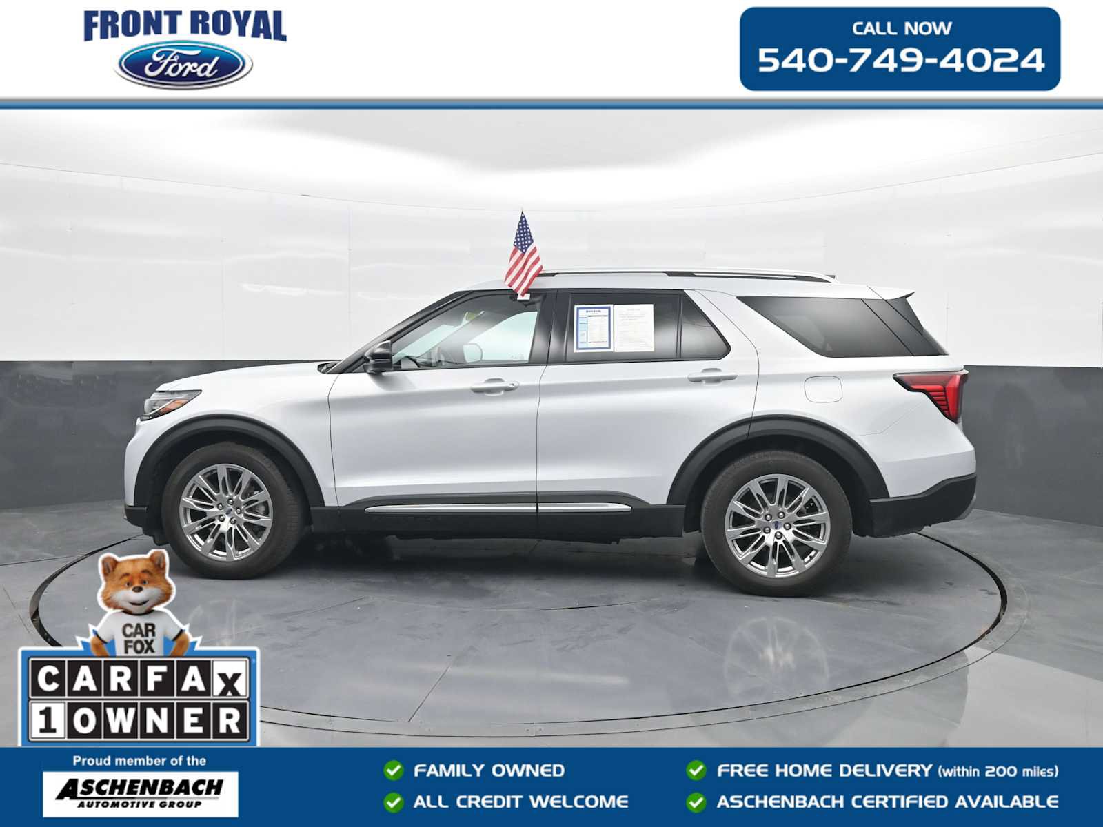 Certified 2025 Ford Explorer Platinum RWD image 1