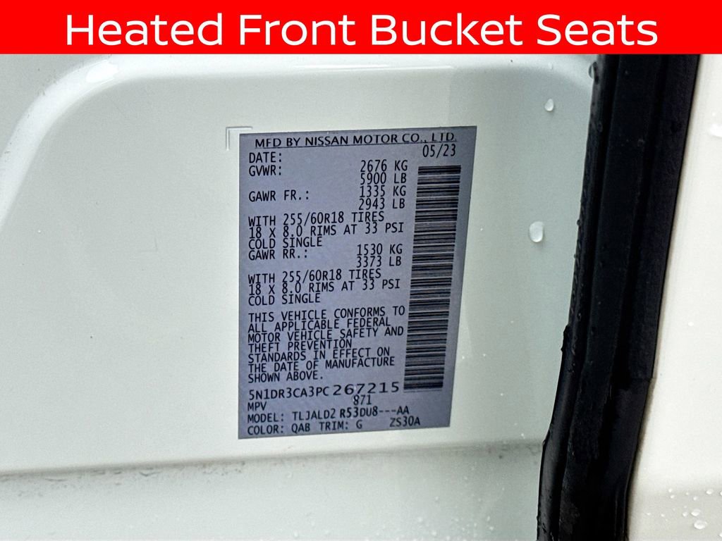 Used 2023 Nissan Pathfinder SL w/ Black Appearance Package FWD image 22