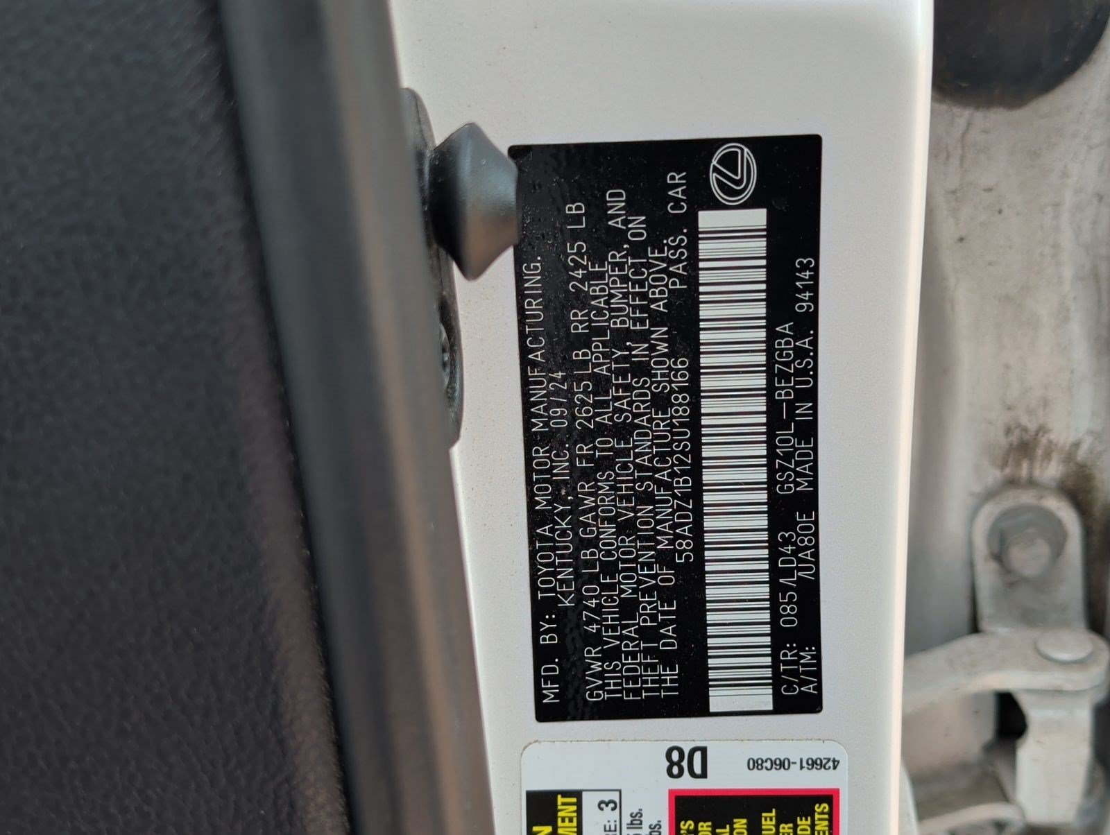 Certified 2025 Lexus ES 350 w/ Premium Package FWD image 30
