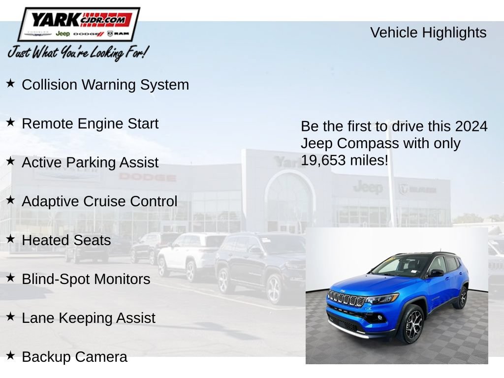 Certified 2024 Jeep Compass Limited AWD/4WD image 12